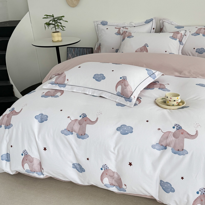 91家纺网 家纺一手货源 找家纺 艾迪尚家纺 2025新款生态全棉纯棉磨毛印花四件套 向云端-米