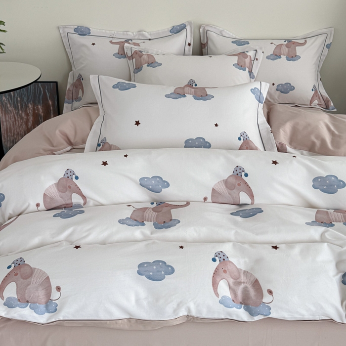 91家纺网 家纺一手货源 找家纺 艾迪尚家纺 2025新款生态全棉纯棉磨毛印花四件套 向云端-米