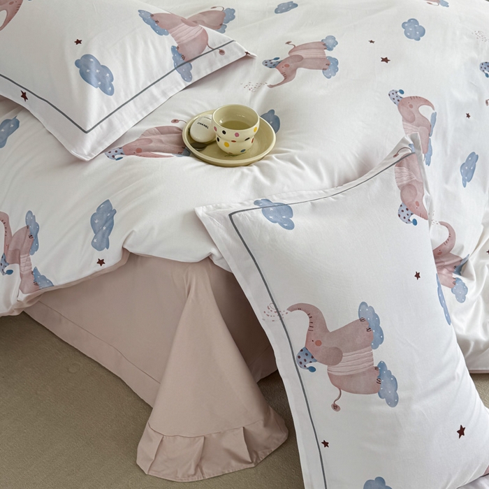 91家纺网 家纺一手货源 找家纺 艾迪尚家纺 2025新款生态全棉纯棉磨毛印花四件套 向云端-米