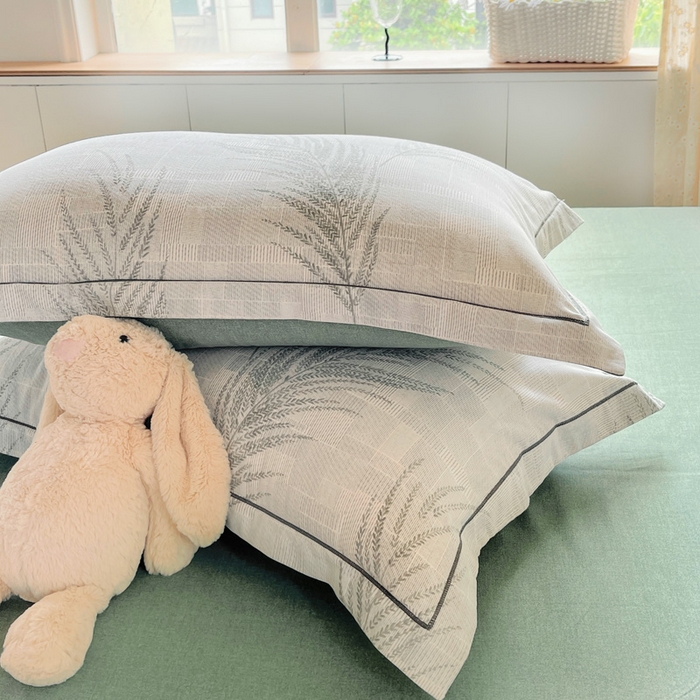 91家纺网 家纺一手货源 找家纺 艾迪尚家纺 2025新款生态全棉纯棉磨毛印花四件套 叶雨婆裟