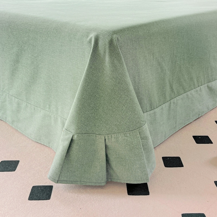 91家纺网 家纺一手货源 找家纺 艾迪尚家纺 2025新款生态全棉纯棉磨毛印花四件套 叶雨婆裟