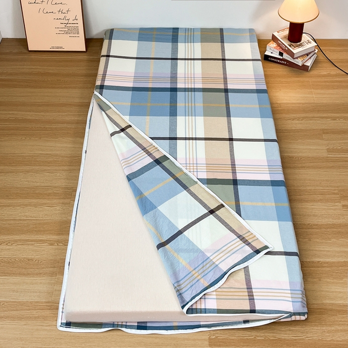 91家纺网 家纺一手货源 找家纺 鸣升家纺 2025新款全棉纯棉色织水洗棉学生宿舍床三件套上下铺三件套六件套 英伦格