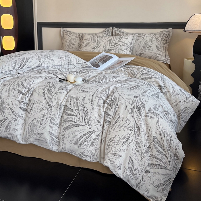 91家纺网 家纺一手货源 找家纺 艾迪尚家纺 2025新款生态全棉纯棉磨毛印花四件套 樱若