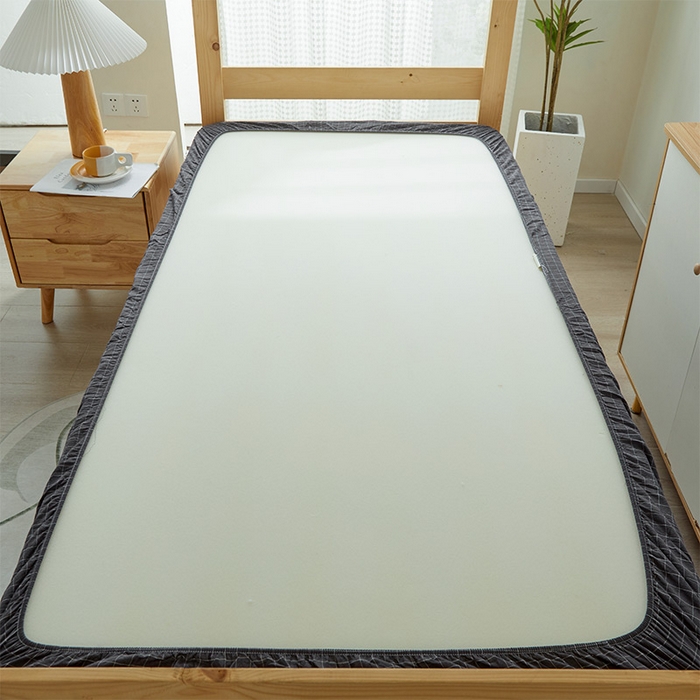 91家纺网 家纺一手货源 找家纺 鸣升家纺 2025新款全棉纯棉色织水洗棉学生宿舍床三件套上下铺三件套六件套 新灰格