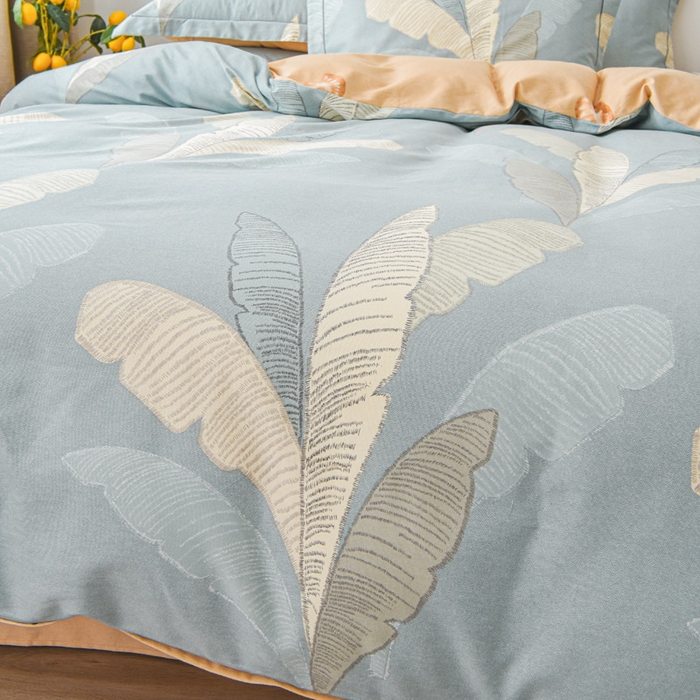 91家纺网 家纺一手货源 找家纺 艾迪尚家纺 2025新款生态全棉纯棉磨毛印花四件套 玉树