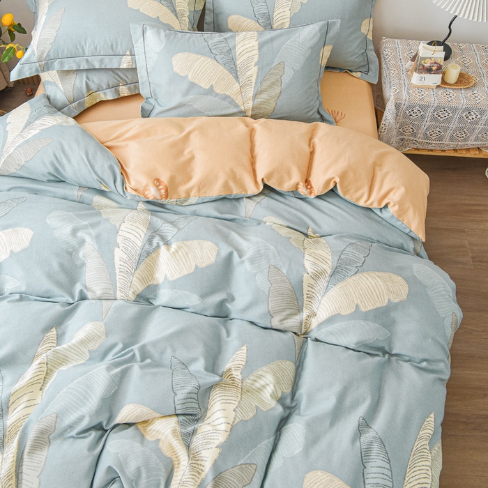 91家纺网 家纺一手货源 找家纺 艾迪尚家纺 2025新款生态全棉纯棉磨毛印花四件套 玉树