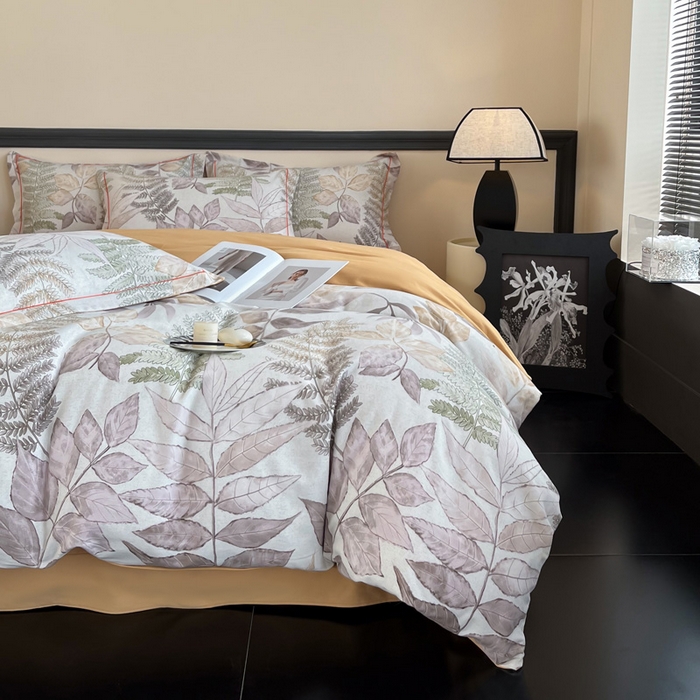 91家纺网 家纺一手货源 找家纺 艾迪尚家纺 2025新款生态全棉纯棉磨毛印花四件套 月溪