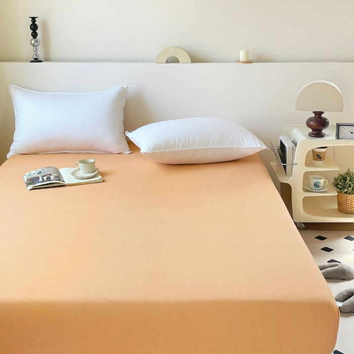 艾迪尚家纺 2025新款生态全棉纯棉磨毛印花单品系列-单床笠床笠单件 宁静—米