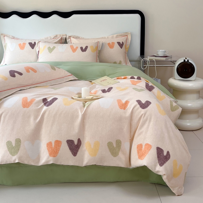 91家纺网 家纺一手货源 找家纺 艾迪尚家纺 2025新款生态全棉纯棉磨毛印花四件套 字母韵味