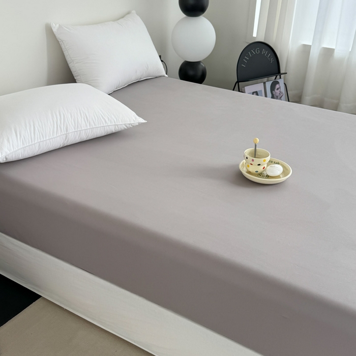 91家纺网 家纺一手货源 找家纺 艾迪尚家纺 2025新款生态全棉纯棉磨毛印花单品系列-单床笠床笠单件 时光-灰