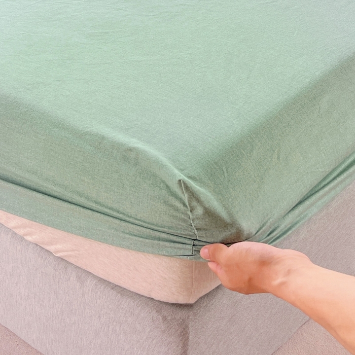 91家纺网 家纺一手货源 找家纺 艾迪尚家纺 2025新款生态全棉纯棉磨毛印花单品系列-单床笠床笠单件 叶雨婆裟