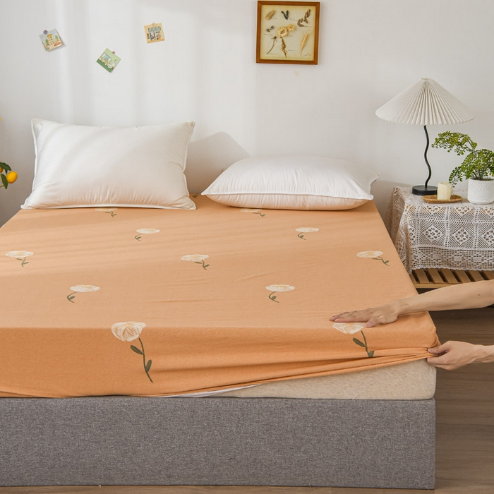 91家纺网 家纺一手货源 找家纺 艾迪尚家纺 2025新款生态全棉纯棉磨毛印花单品系列-单床笠床笠单件 怡悦