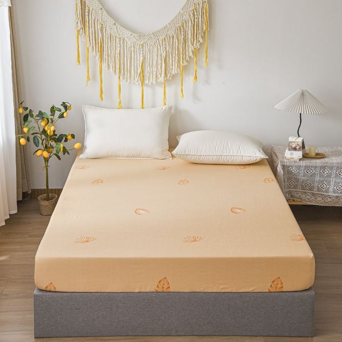 艾迪尚家纺 2025新款生态全棉纯棉磨毛印花单品系列-单床笠床笠单件 玉树