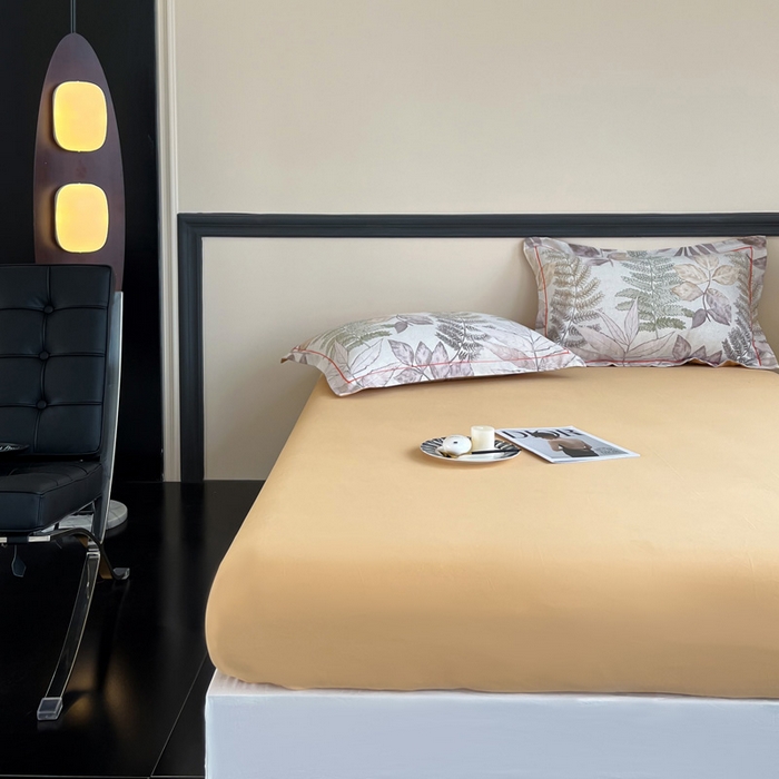 91家纺网 家纺一手货源 找家纺 艾迪尚家纺 2025新款生态全棉纯棉磨毛印花单品系列-单床笠床笠单件 月溪