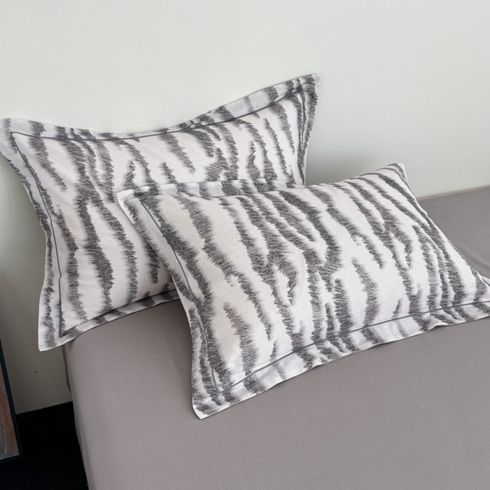 艾迪尚家纺 2025新款生态全棉纯棉磨毛印花单品系列-单枕套 洛可可-米