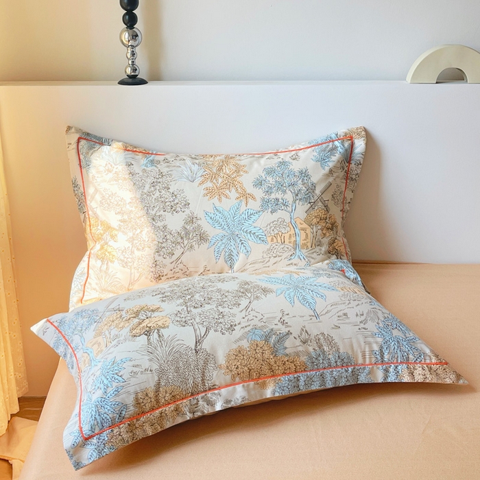 艾迪尚家纺 2025新款生态全棉纯棉磨毛印花单品系列-单枕套 玛德里