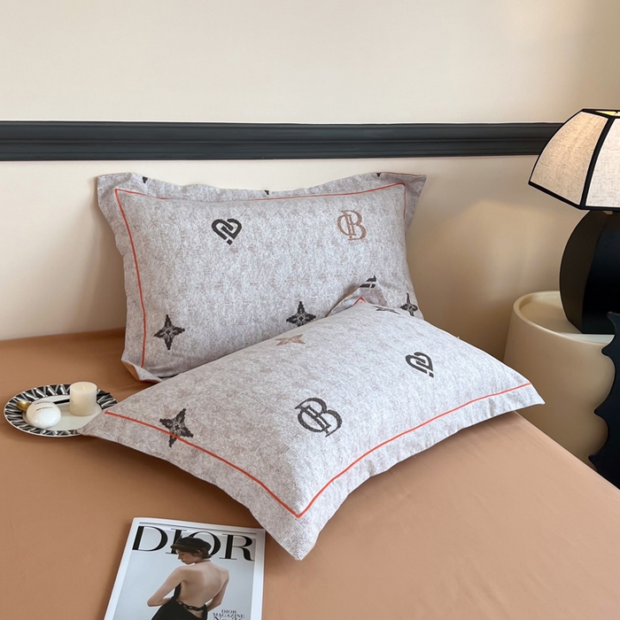 艾迪尚家纺 2025新款生态全棉纯棉磨毛印花单品系列-单枕套 库洛