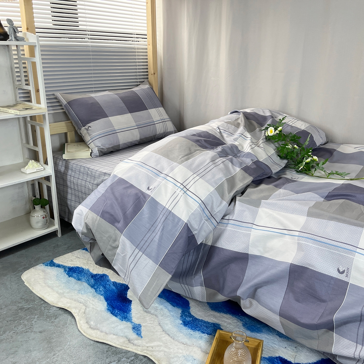 91家纺网 家纺一手货源 找家纺 （总）云梦13372全棉学生宿舍纯棉三六件套全棉三件套源头工厂常年有货