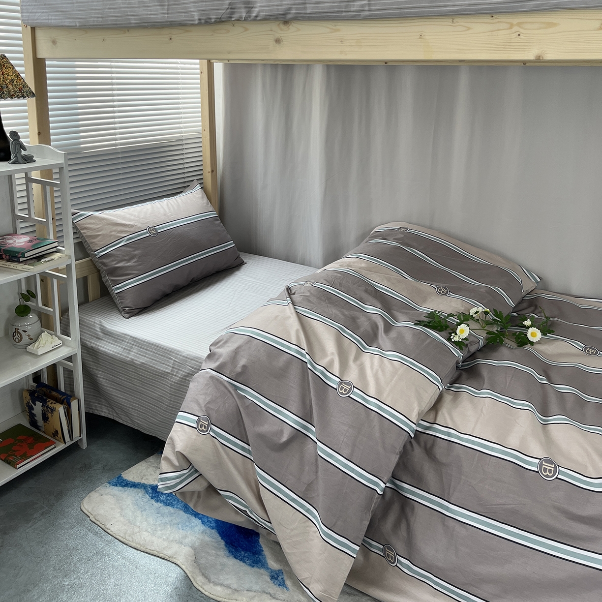 91家纺网 家纺一手货源 找家纺 （总）云梦13372全棉学生宿舍纯棉三六件套全棉三件套源头工厂常年有货