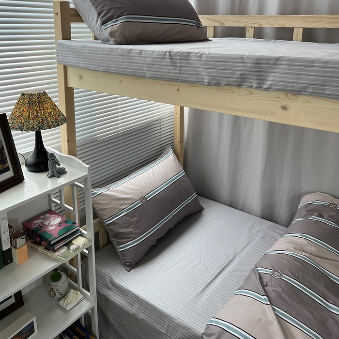 91家纺网 家纺一手货源 找家纺 云梦2025新款全棉印花学生宿舍套件 潮流前线