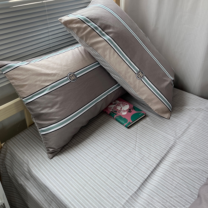 91家纺网 家纺一手货源 找家纺 云梦2025新款全棉印花学生宿舍套件 潮流前线