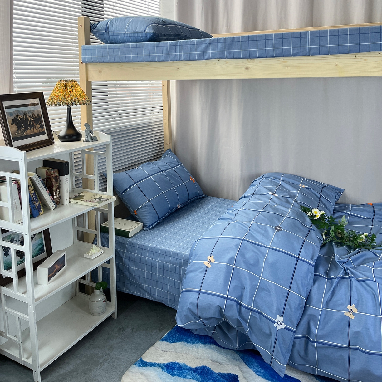 云梦2025新款全棉印花学生宿舍套件 被卷青年