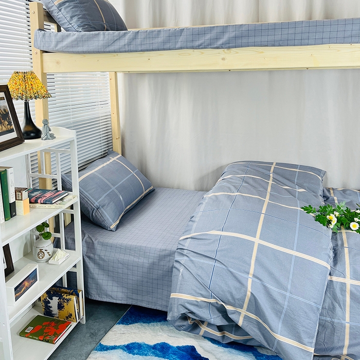 91家纺网 家纺一手货源 找家纺 云梦2025新款全棉印花学生宿舍套件 大作战联名