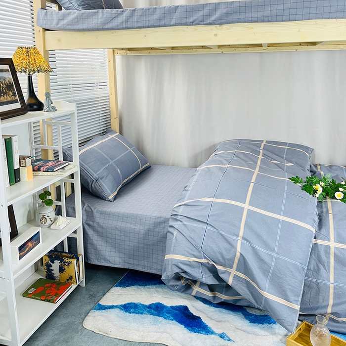 91家纺网 家纺一手货源 找家纺 云梦2025新款全棉印花学生宿舍套件 大作战联名