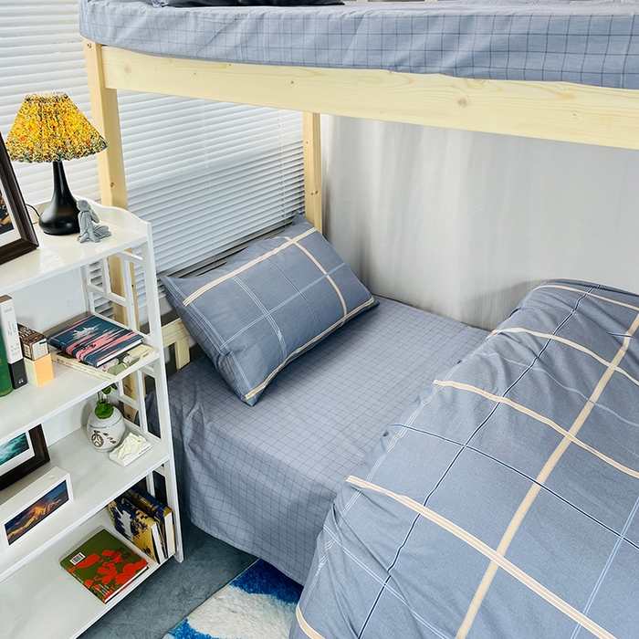 91家纺网 家纺一手货源 找家纺 云梦2025新款全棉印花学生宿舍套件 大作战联名