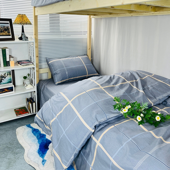 91家纺网 家纺一手货源 找家纺 云梦2025新款全棉印花学生宿舍套件 大作战联名