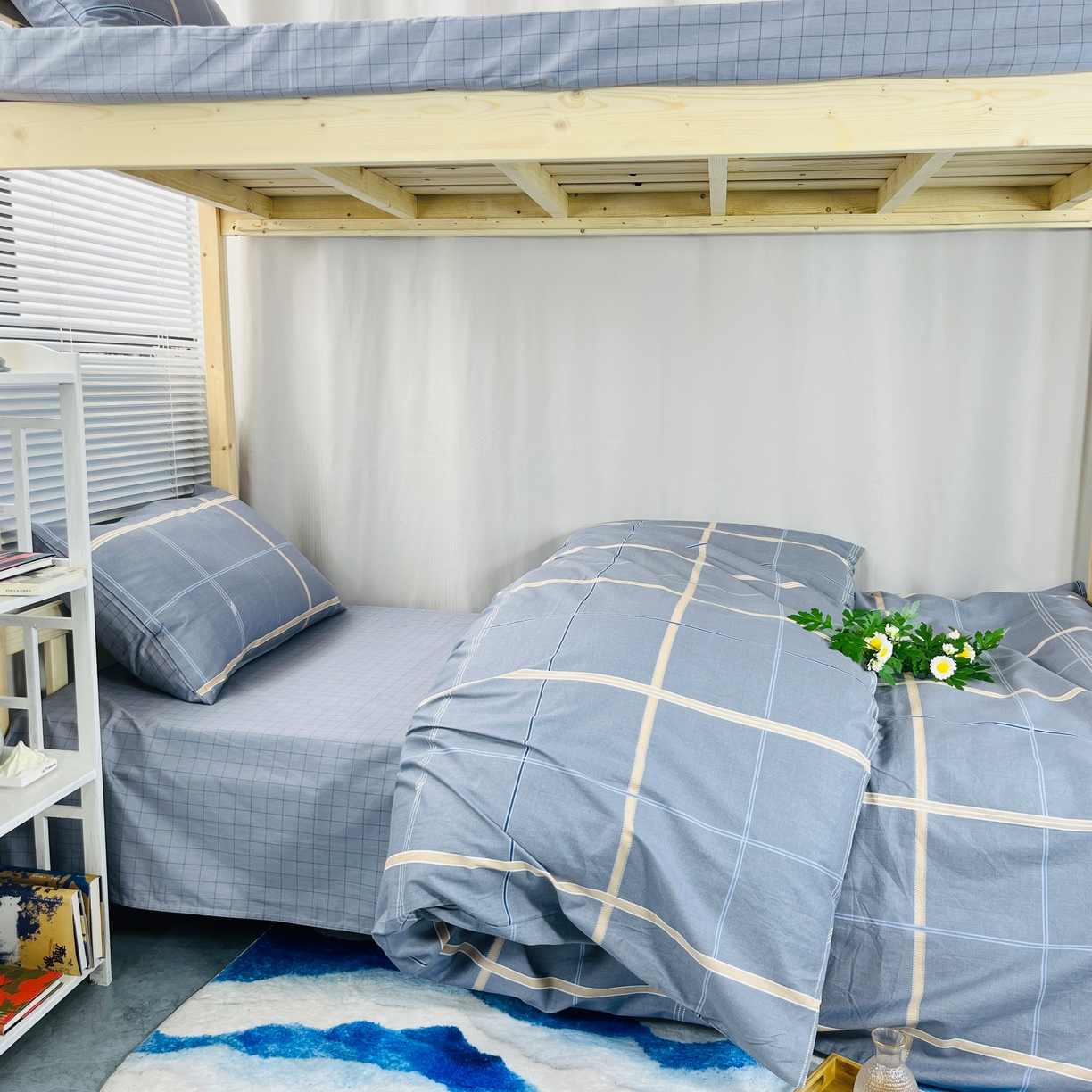 91家纺网 家纺一手货源 找家纺 云梦2025新款全棉印花学生宿舍套件 大作战联名