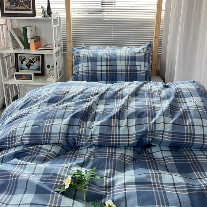 91家纺网 家纺一手货源 找家纺 云梦2025新款全棉印花学生宿舍套件 防污盾牌