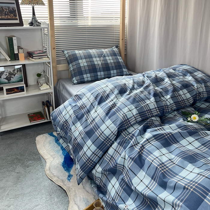 91家纺网 家纺一手货源 找家纺 云梦2025新款全棉印花学生宿舍套件 防污盾牌