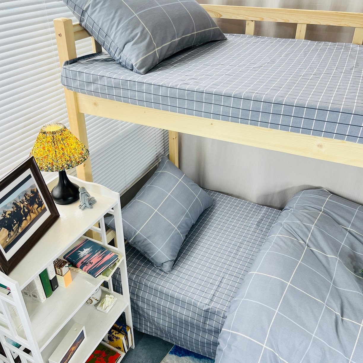 91家纺网 家纺一手货源 找家纺 云梦2025新款全棉印花学生宿舍套件 格调