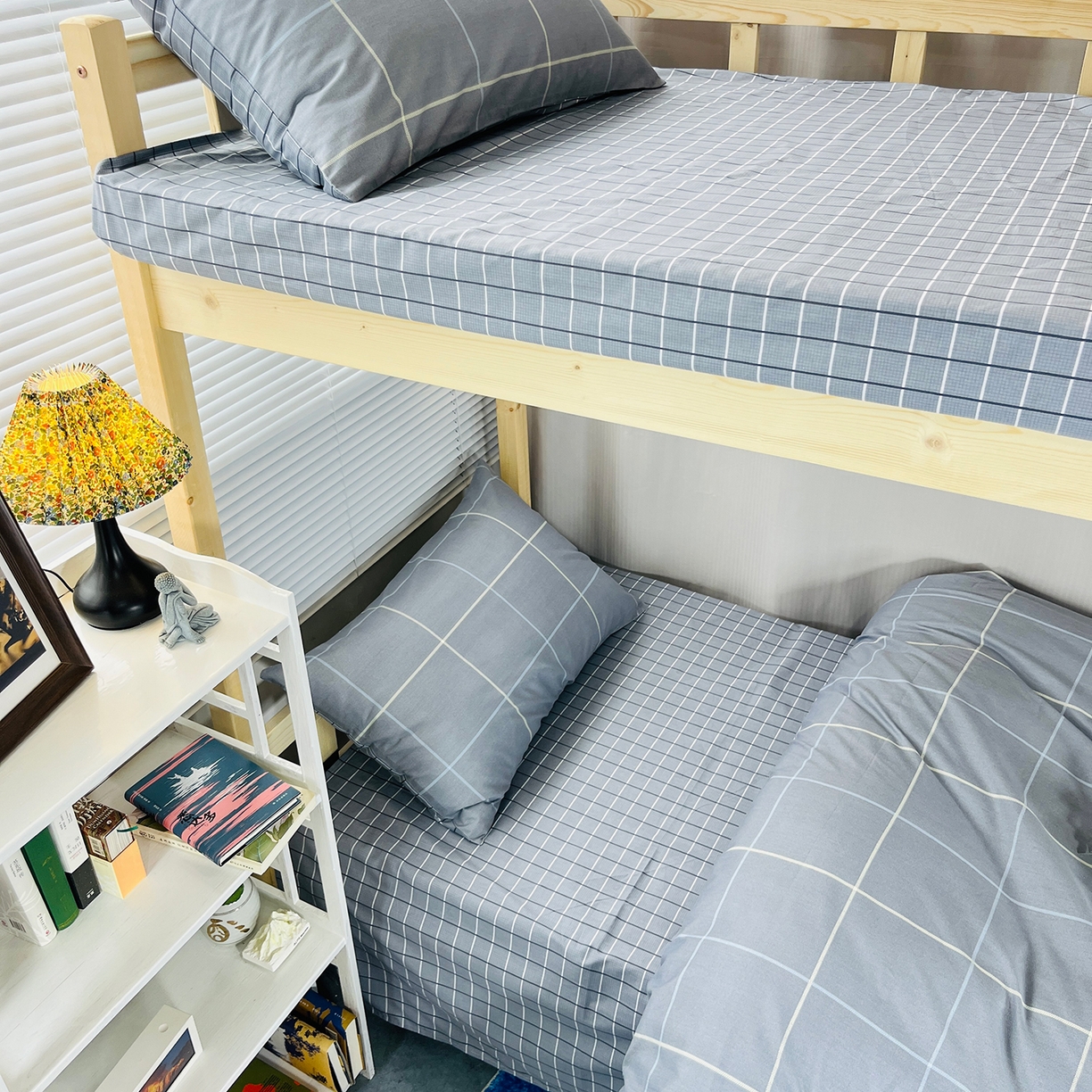 91家纺网 家纺一手货源 找家纺 云梦2025新款全棉印花学生宿舍套件 格调