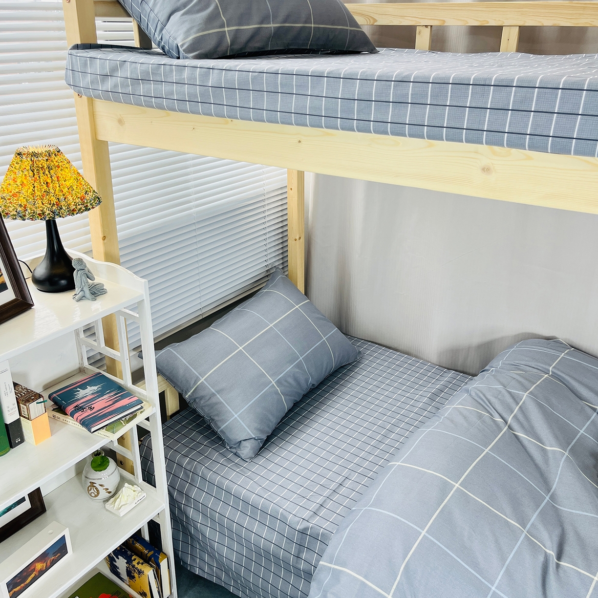 91家纺网 家纺一手货源 找家纺 云梦2025新款全棉印花学生宿舍套件 格调