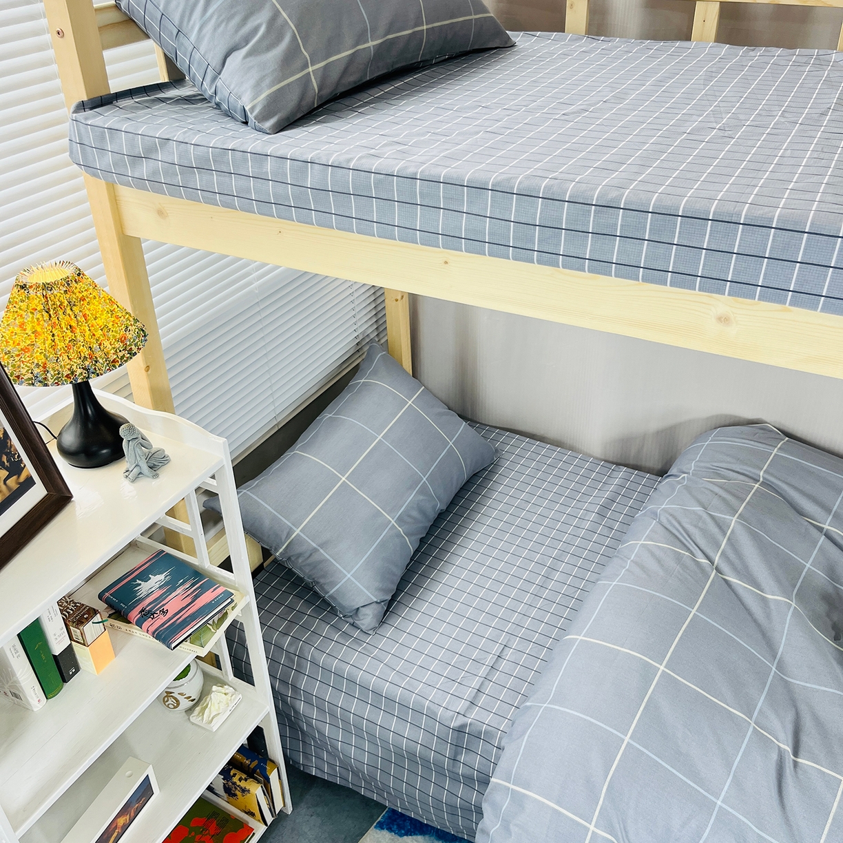 91家纺网 家纺一手货源 找家纺 云梦2025新款全棉印花学生宿舍套件 格调