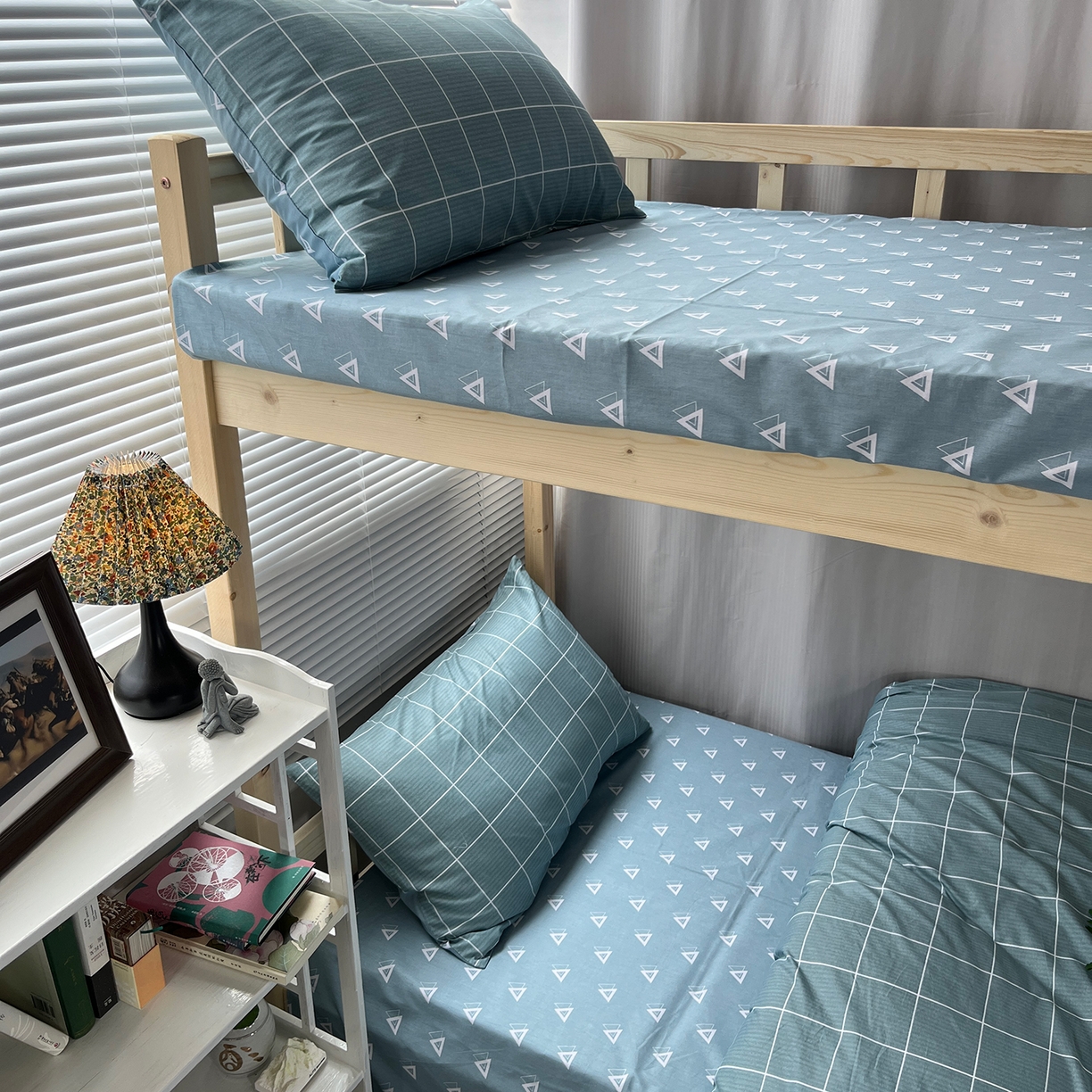 91家纺网 家纺一手货源 找家纺 云梦2025新款全棉印花学生宿舍套件 格调生活