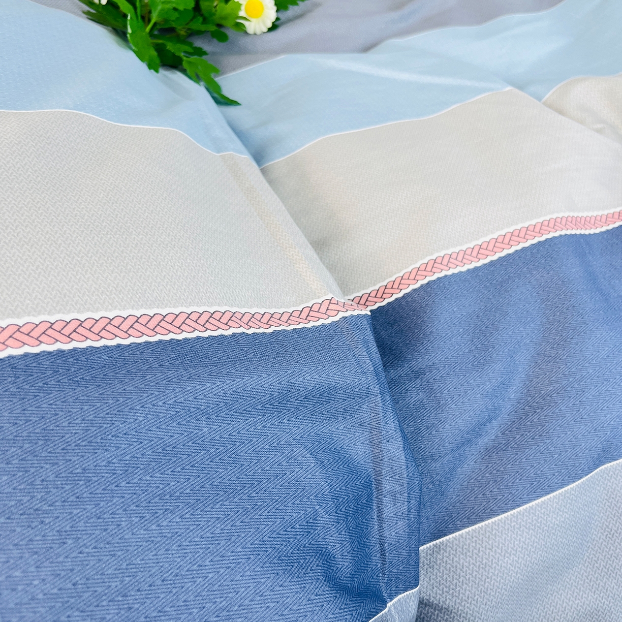 91家纺网 家纺一手货源 找家纺 云梦2025新款全棉印花学生宿舍套件 极简自习室