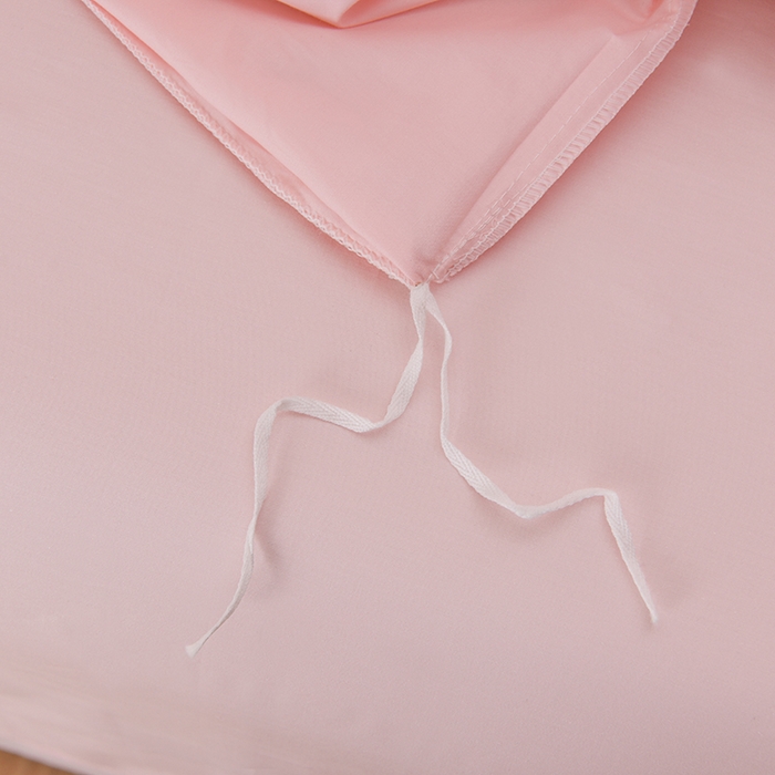 91家纺网 家纺一手货源 找家纺 登登家纺 2025新款A类长绒棉刺绣四件套-卡通 兔熊-粉