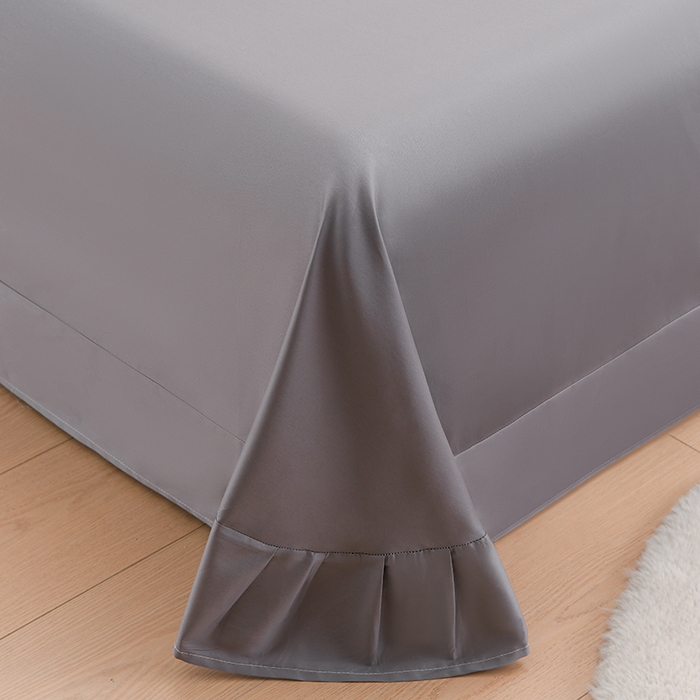 91家纺网 家纺一手货源 找家纺 登登家纺 2025新款A类长绒棉刺绣四件套-卡通 兔熊-灰