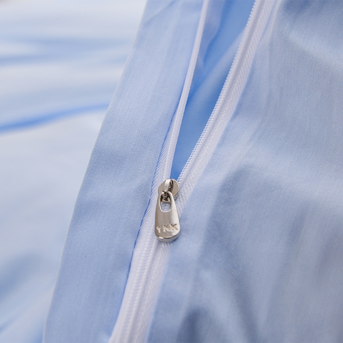 91家纺网 家纺一手货源 找家纺 登登家纺 2025新款A类长绒棉刺绣四件套-卡通 兔熊-蓝