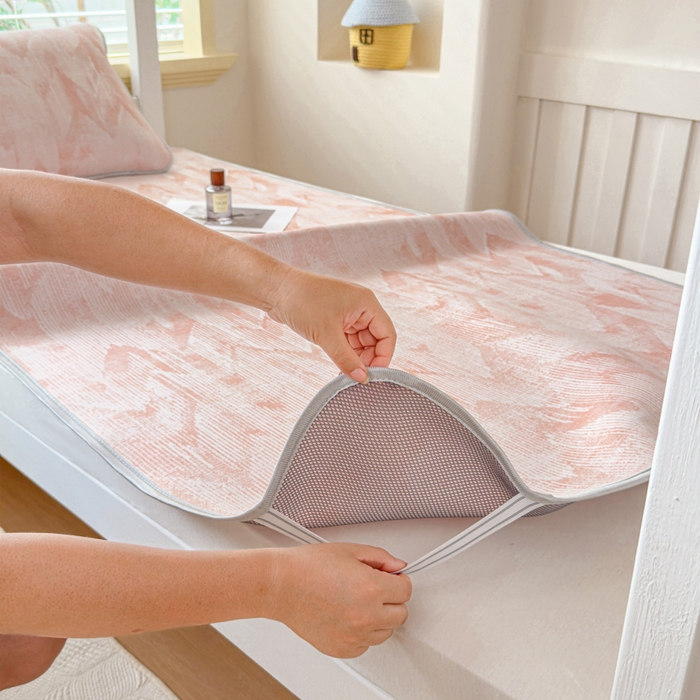 91家纺网 家纺一手货源 找家纺 （总）小萌虎 2025新款亲肤舒适学生宿舍凉席PE凉感凉席席子