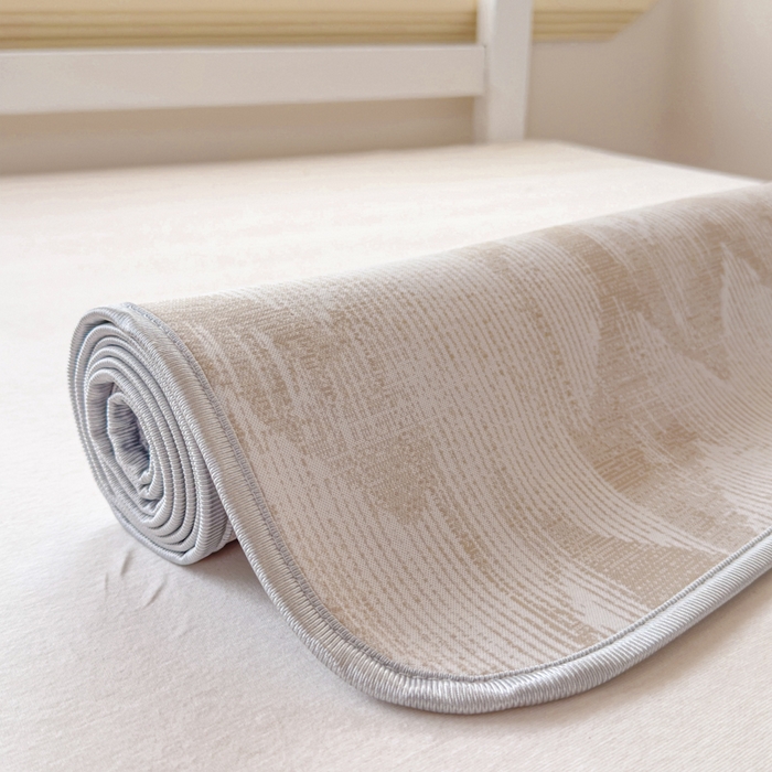 91家纺网 家纺一手货源 找家纺 小萌虎 2025新款亲肤舒适学生宿舍凉席PE凉感凉席席子 学生款山溪-咖