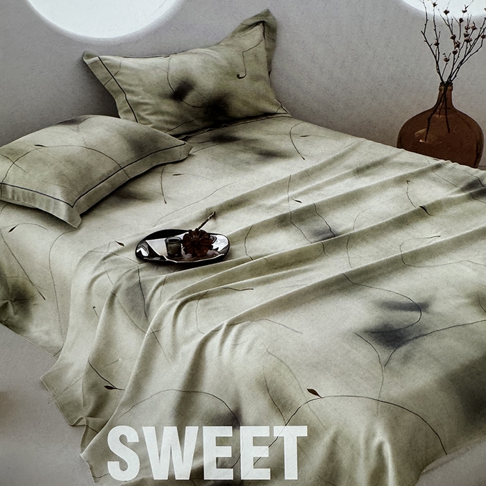 91家纺网 家纺一手货源 找家纺 （总）威克凯丽 2025新款活性印花款纯竹纤维软凉席三件套