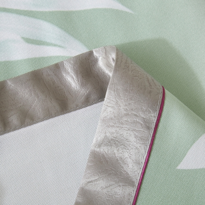 91家纺网 家纺一手货源 找家纺 威克凯丽 2025新款活性印花款纯竹纤维软凉席三件套 扶春-绿