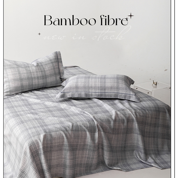 91家纺网 家纺一手货源 找家纺 威克凯丽 2025新款活性印花款纯竹纤维软凉席三件套 格高意远