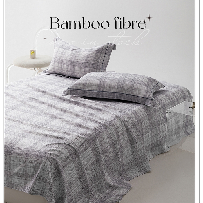 91家纺网 家纺一手货源 找家纺 威克凯丽 2025新款活性印花款纯竹纤维软凉席三件套 格高意远