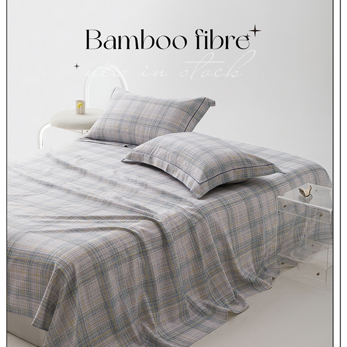 91家纺网 家纺一手货源 找家纺 威克凯丽 2025新款活性印花款纯竹纤维软凉席三件套 格高意远