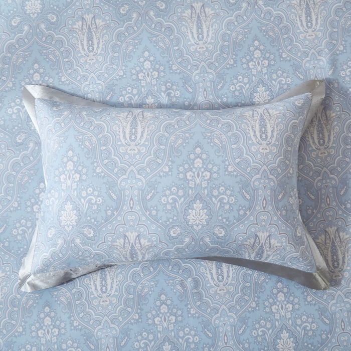 91家纺网 家纺一手货源 找家纺 威克凯丽 2025新款活性印花款纯竹纤维软凉席三件套 梦伊莎